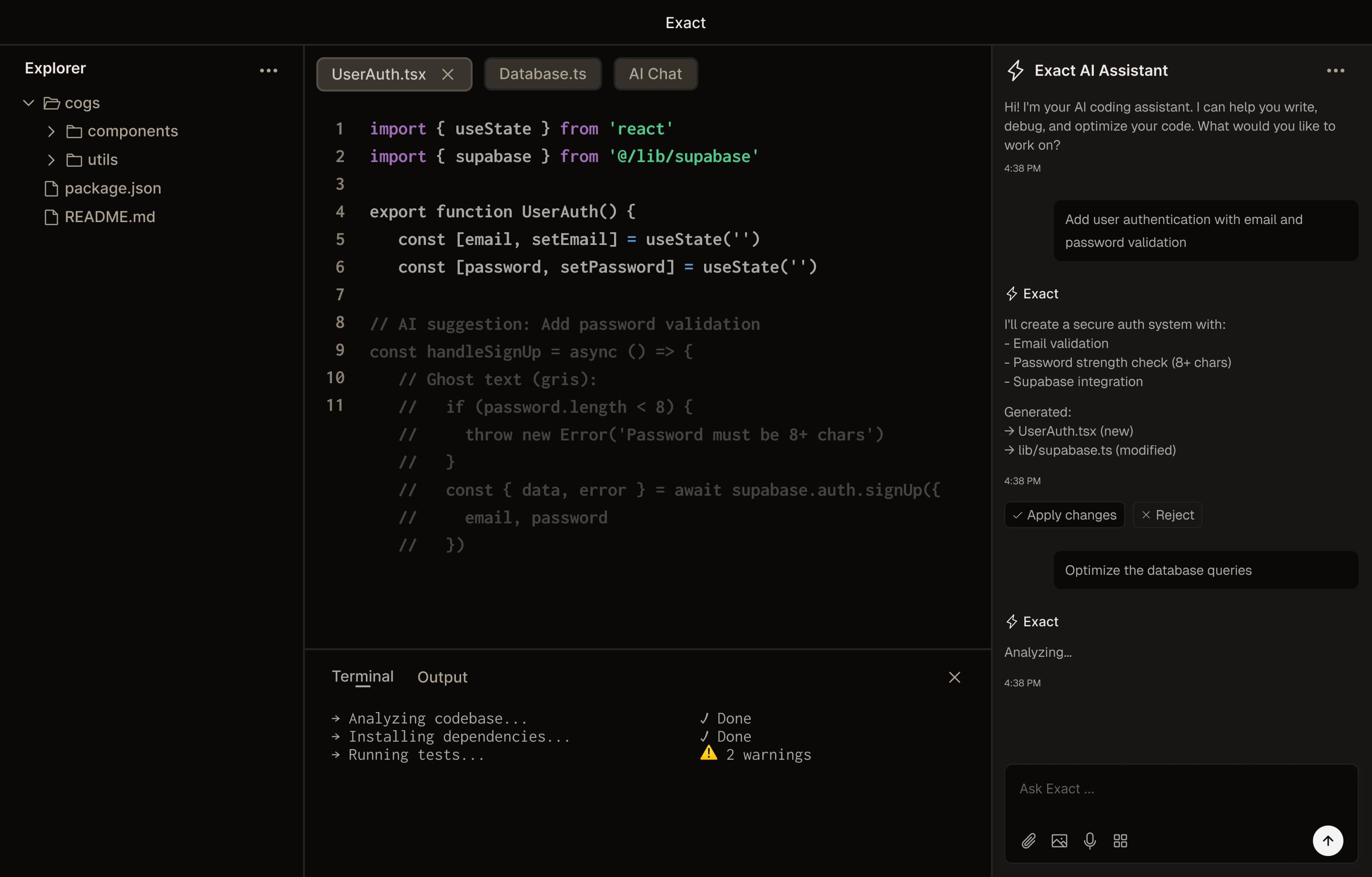 Code and AI-assisted research workspace
